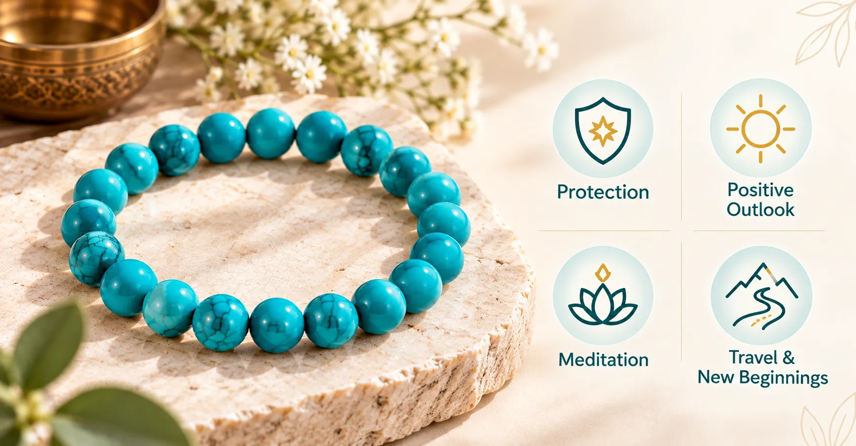 Energized bracelet on wooden surface