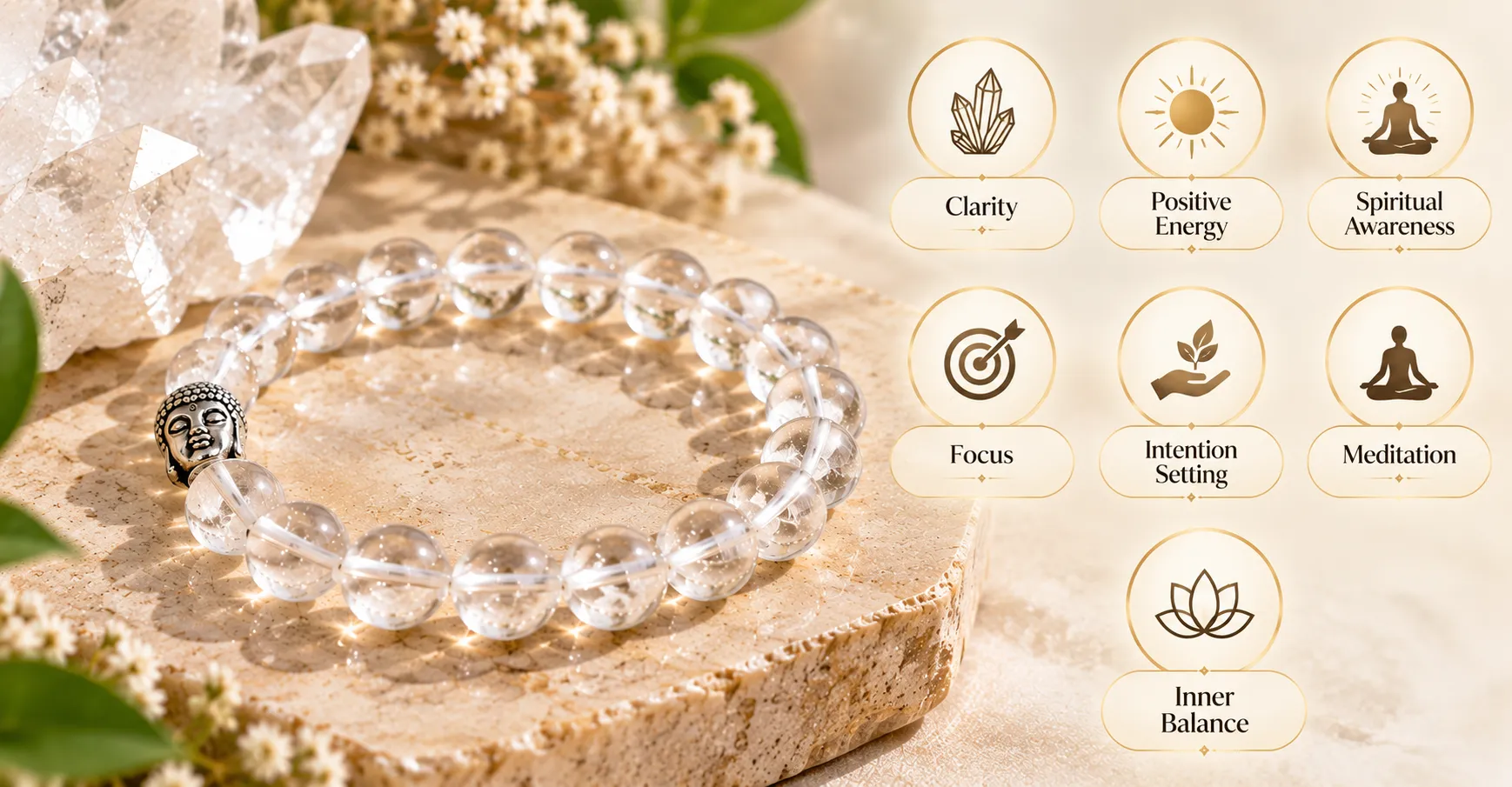 Energized bracelet on wooden surface