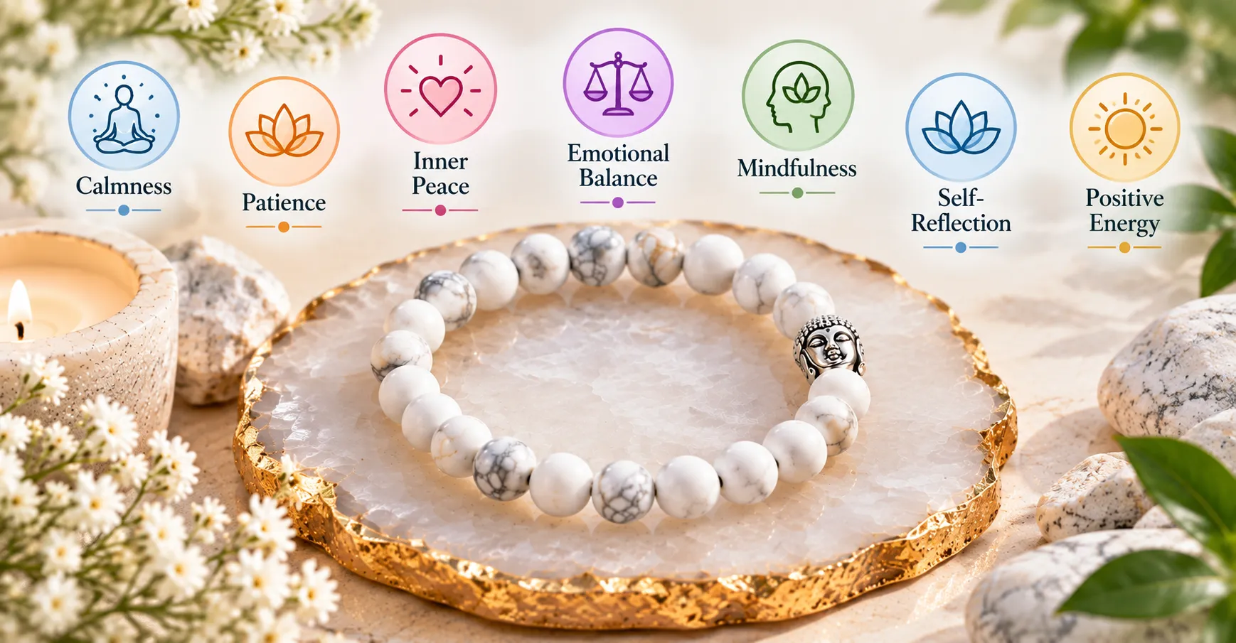 Energized bracelet on wooden surface