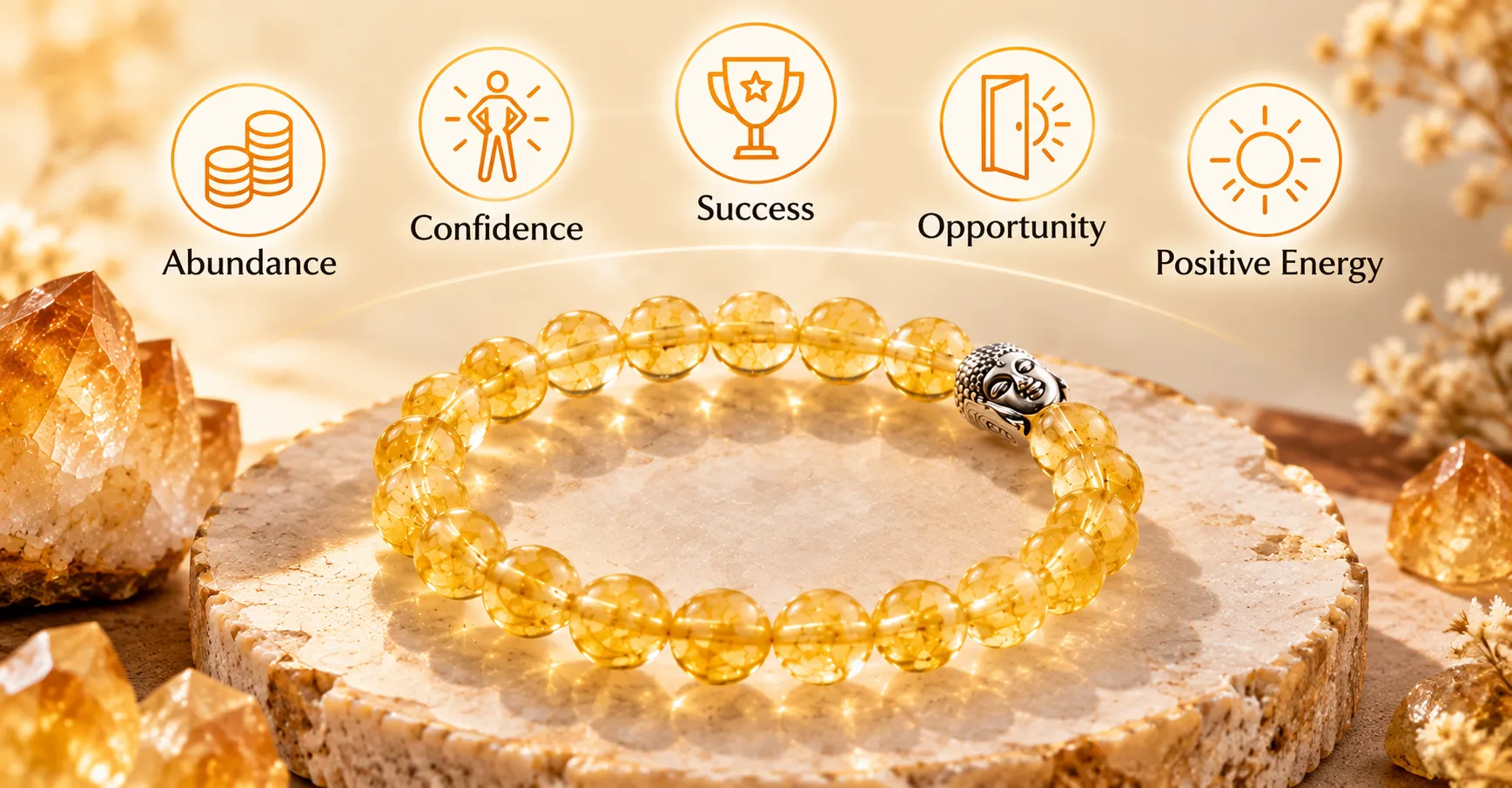 Energized bracelet on wooden surface