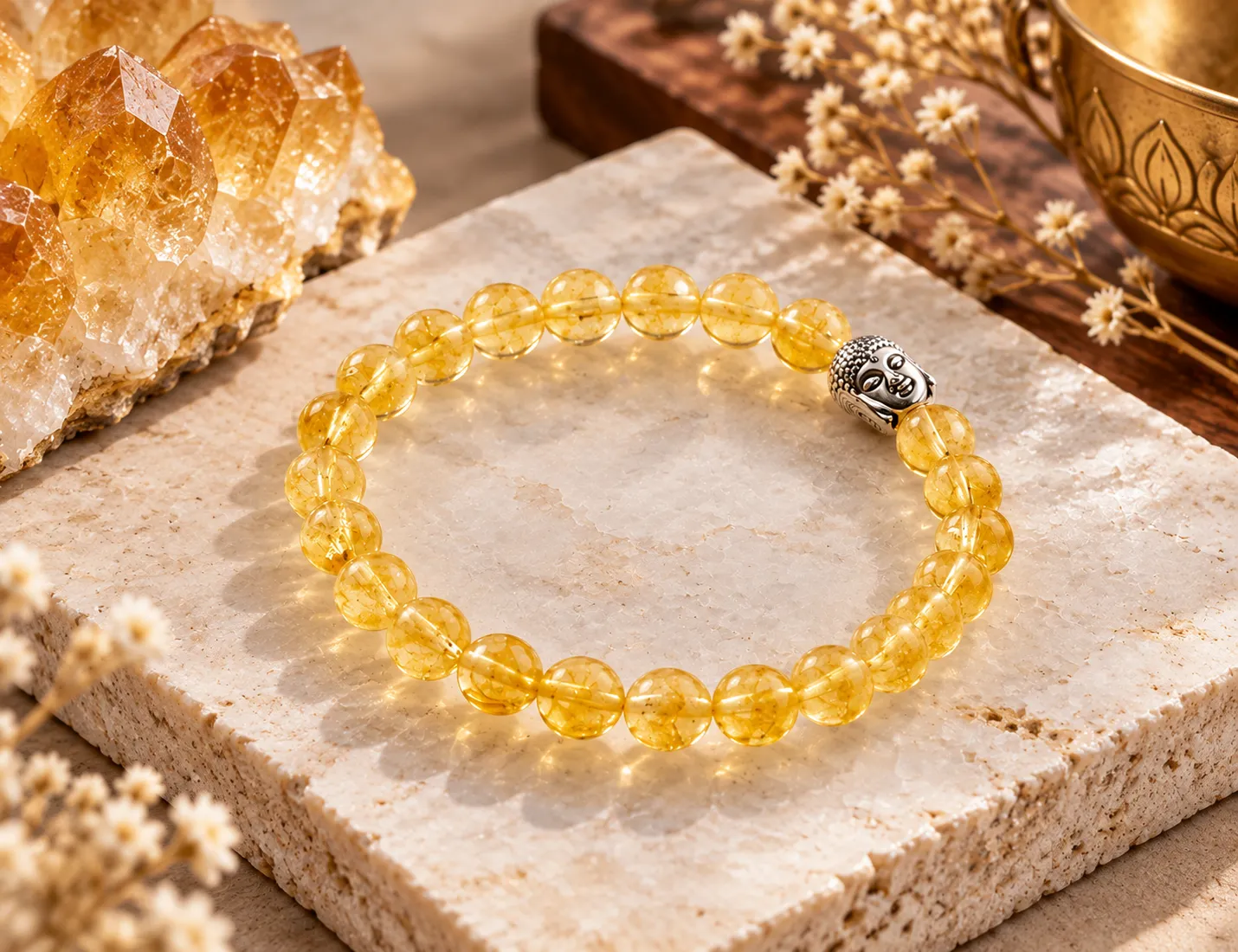 Citrine Bracelet for Abundance, Confidence & Success