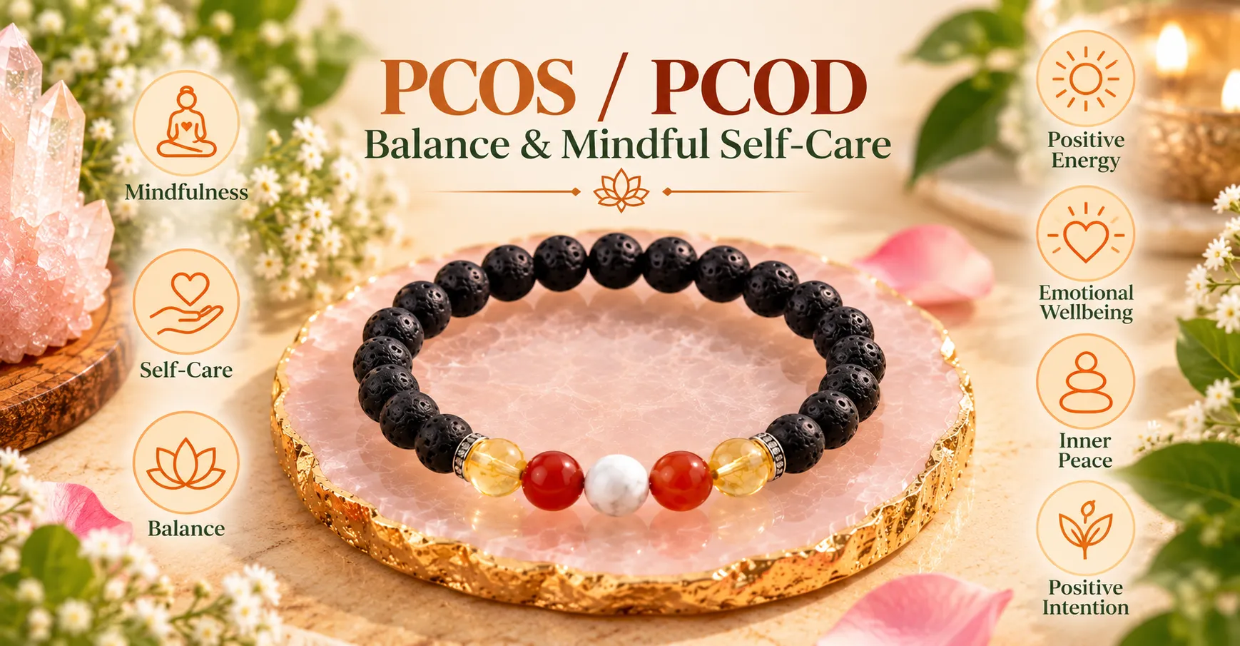 Energized bracelet on wooden surface