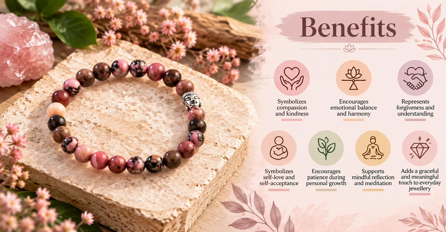 Energized bracelet on wooden surface