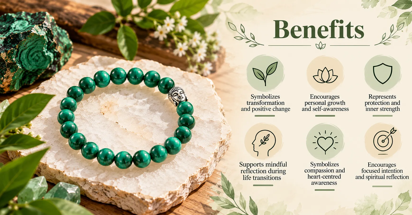 Energized bracelet on wooden surface